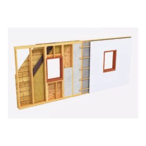Panouri timber frame la cheie pentru case din lemn